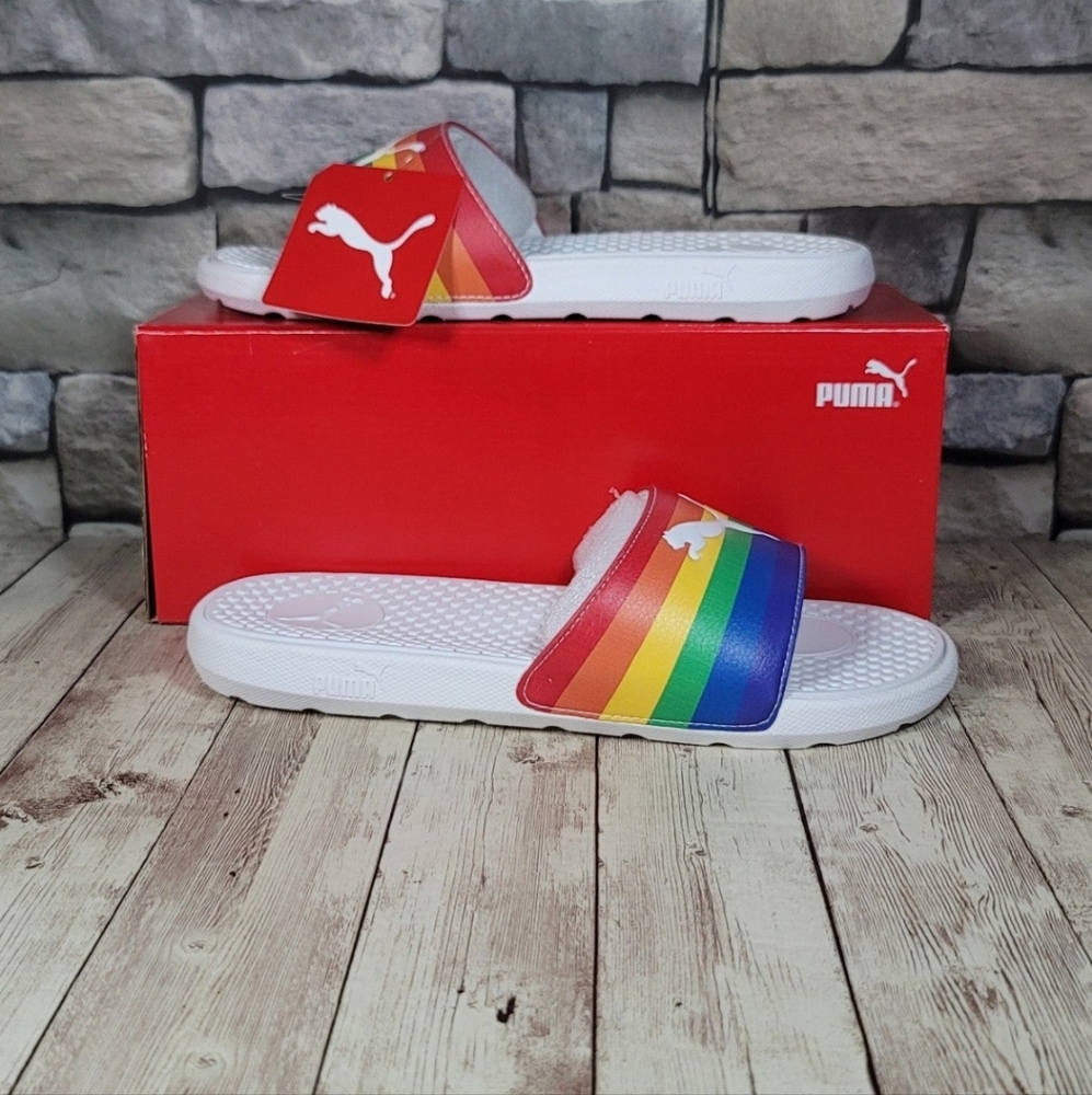 Puma Cool Cat Rainbow BX Slides (Pride collection)